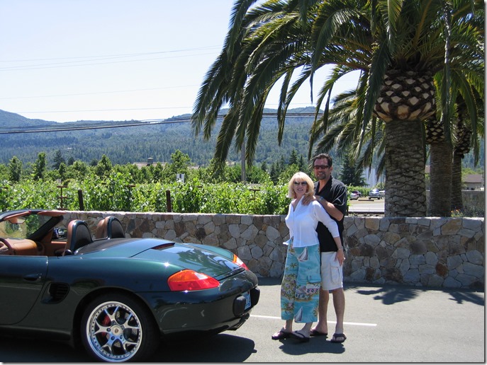 Napa Valley wine tasting after a friend's wedding, 2005